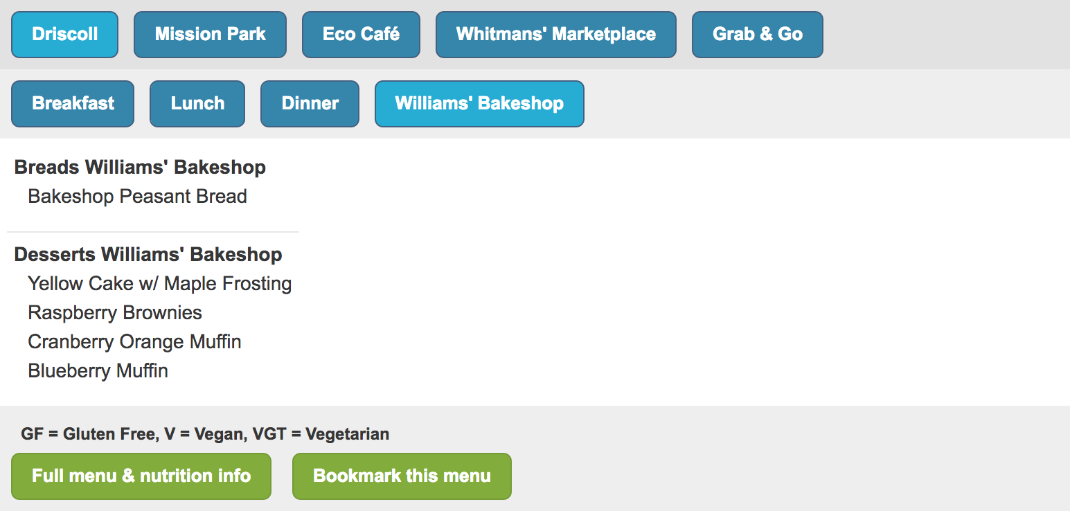 Driscoll/Williams' Bakeshop